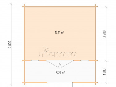 Gartenhaus "DSK" serie 4.5×3.5