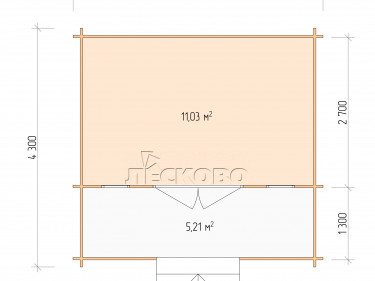 Gartenhaus "DSK" serie 4.5×3