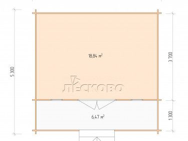 Gartenhaus "DSK" serie 5.5×4