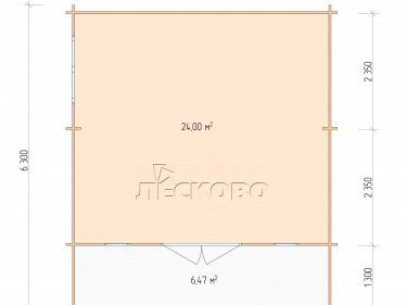 Gartenhaus "DSK" serie 5.5×5