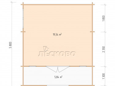 Gartenhaus "DSK" serie 5×4.5