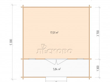 Gartenhaus "DSK" serie 5×4