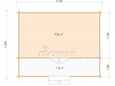 Gartenhaus "DSK" serie 6×3.5