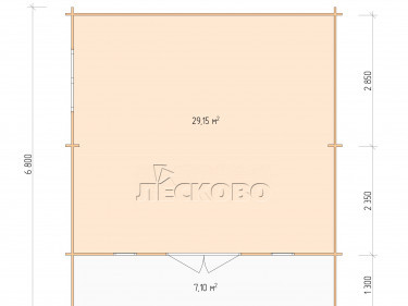 Gartenhaus "DSK" serie 6×5.5