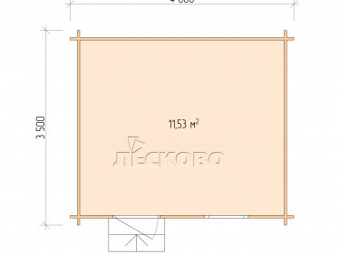 Gartenhaus "DS" serie 4×3.5