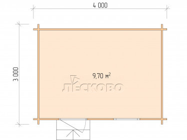 Gartenhaus "DS" serie 4×3