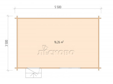 Gartenhaus "DS" serie 5.5×3.5