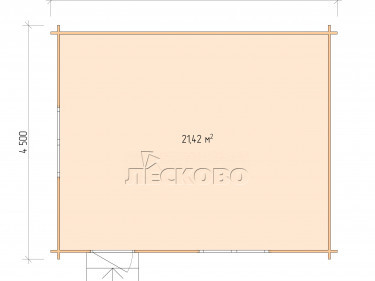 Gartenhaus "DS" serie 5.5×4.5