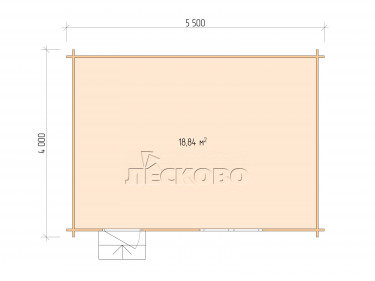 Gartenhaus "DS" serie 5.5×4