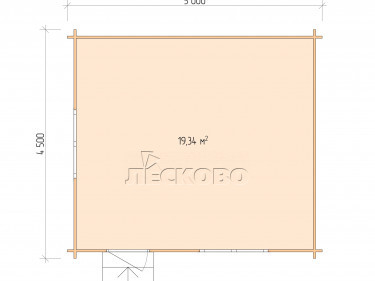 Gartenhaus "DS" serie 5×4.5