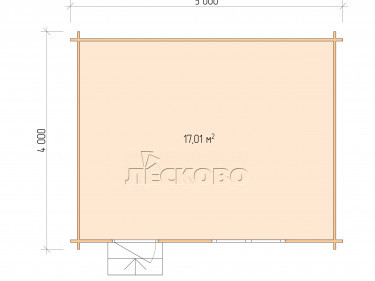 Gartenhaus "DS" serie 5×4