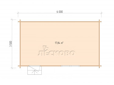 Gartenhaus "DSN" serie 6×3.5