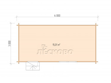 Gartenhaus "DS" serie 6×3