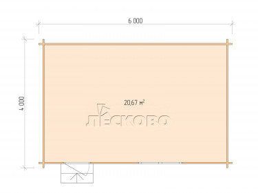 Gartenhaus "DS" serie 6×4