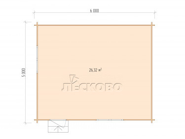 Gartenhaus "DS" serie 6×5