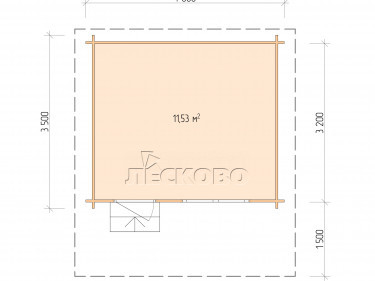 Gartenhaus "DSN" serie 4×3.5