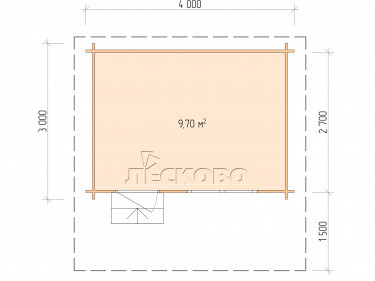 Gartenhaus "DSNM" serie 4×3