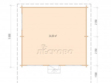 Gartenhaus "DSN" serie 5.5×5