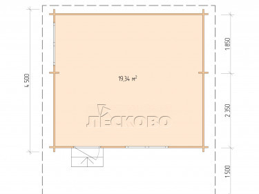 Gartenhaus "DSN" serie 5×4.5