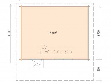 Gartenhaus "DSN" serie 5×4