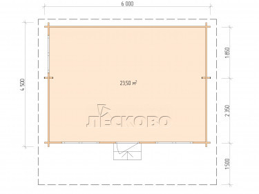 Gartenhaus "DSN" serie 6×4.5