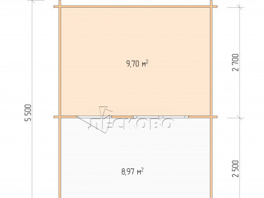 Gartenhaus "DSW" serie 4×3