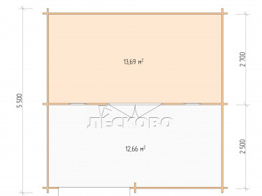 Log Cabin "DSV" series 5.5×3