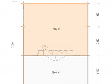 Gartenhaus "DSW" serie 5.5×4.5