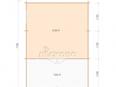 Gartenhaus "DSW" serie 5.5×5