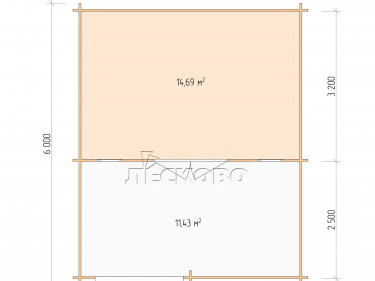 Gartenhaus "DSW" serie 5×3.5