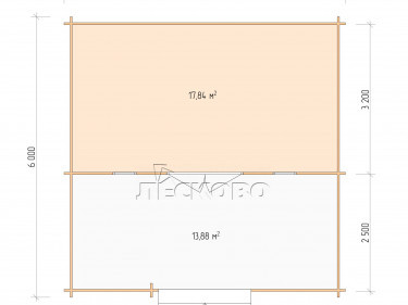 Log Cabin "DSV" series 6×3.5