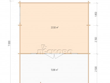 Gartenhaus "DSW" serie 6×4.5