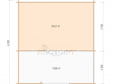 Gartenhaus "DSW" serie 6×4