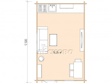 Gartenhaus "DS" serie 3.5×5.5