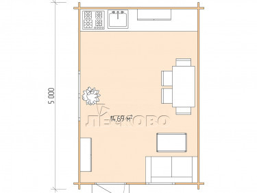 Gartenhaus "DS" serie 3.5×5