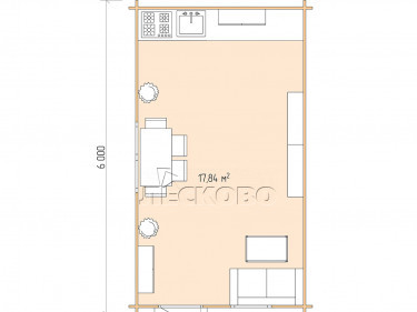 Gartenhaus "DS" serie 3.5×6