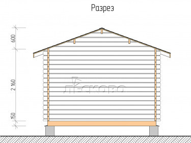 Gartenhaus "DS" serie 3.5×4