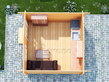 Gartenhaus "DS" serie 3.5×3.5