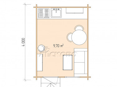 Log Cabin "DS" series 3×4