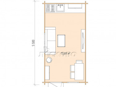 Gartenhaus "DS" serie 3×5.5