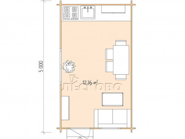 Gartenhaus "DS" serie 3×5