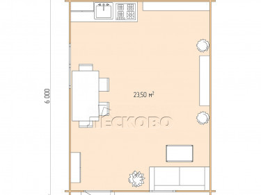 Gartenhaus "DS" serie 4.5×6