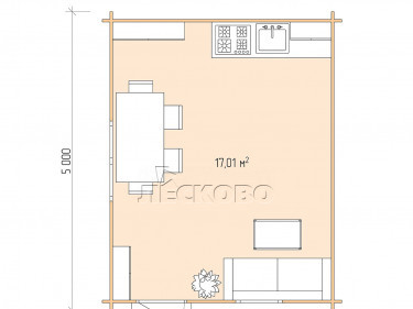 Gartenhaus "DS" serie 4×5