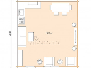 Gartenhaus "DS" serie 5.5×6