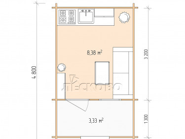 Gartenhaus "DSK" series 3×3.5