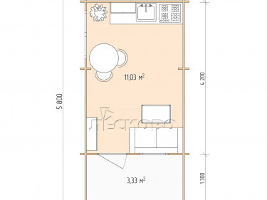 Gartenhaus "DSK" serie 3×4.5