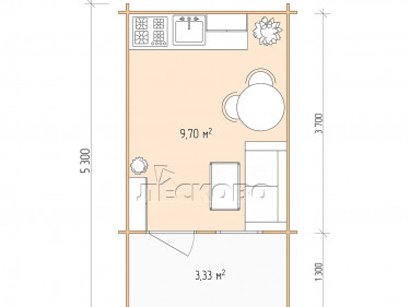 Gartenhaus "DSK" serie 3×4