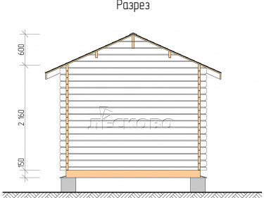 Log Cabin "DSK" series 3.5×4.5