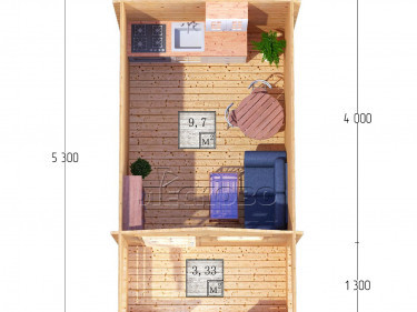 Gartenhaus "DSK" serie 3×4