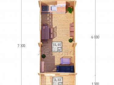 Gartenhaus "DSK" serie 3×6